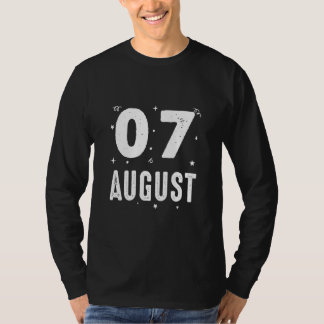 07 August Anniversary Party Special Occasions For T-Shirt