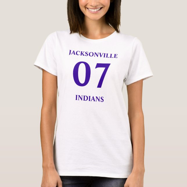 07, JACKSONVILLE, INDIANS  T-Shirt (Front)
