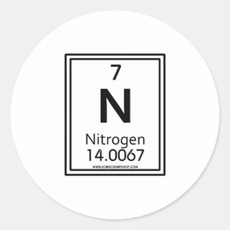 07 Nitrogen Classic Round Sticker