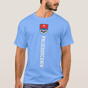 07 Prijedor Bosnia Flag Last Name Coat Of Arm Embl T-Shirt