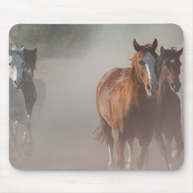 0800-Wild Mustangs Running Mouse Mat (Front)