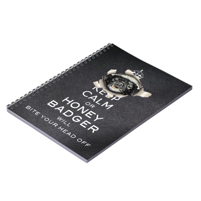[08] Keep Calm or Honey Badger… Notebook (Left Side)