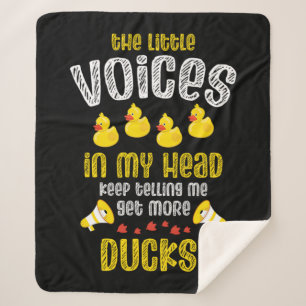 08.Rubber duck for a Duck Lovers Sherpa Blanket