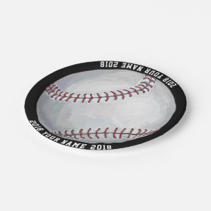08of12 Baseball Custom Party Plate