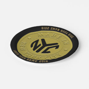08of12 New York Token Party Plate