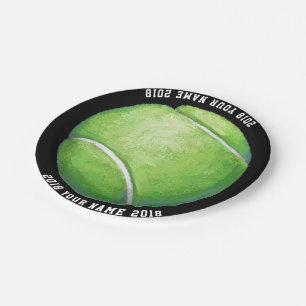 08of12 Tennis Ball Custom Party Plate