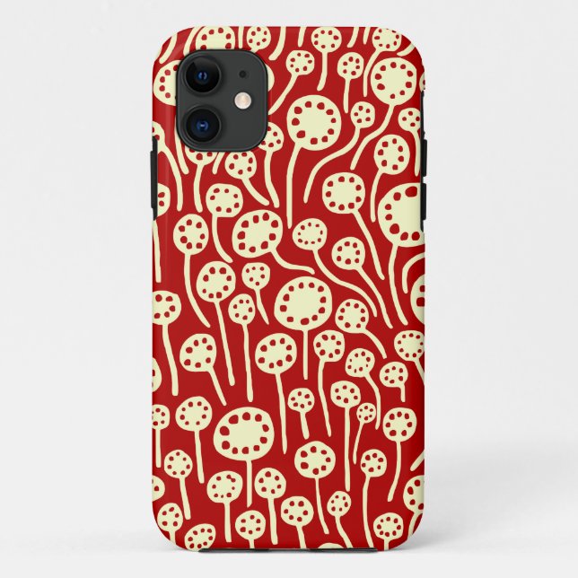 090512 Cream on Ruby Red Case-Mate iPhone Case (Back)
