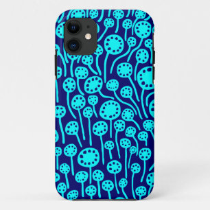 090512 Cyan and Deep Navy iPhone 11 Case