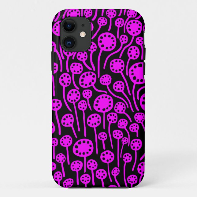 090512 Magenta on Black Case-Mate iPhone Case (Back)