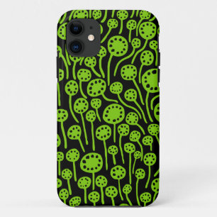 090512 Martian Green on Black iPhone 11 Case