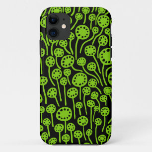 090512 Martian Green on Black iPhone 11 Case