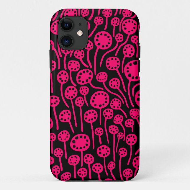 090512 Neon Red on Black Case-Mate iPhone Case (Back)