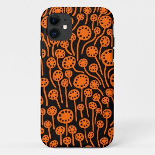 090512 Orange on Black iPhone 11 Case