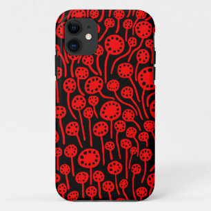 090512 Red on Black iPhone 11 Case