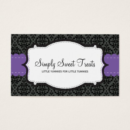 090 Christa :: BUSINESS CARD :: funky damask 10L