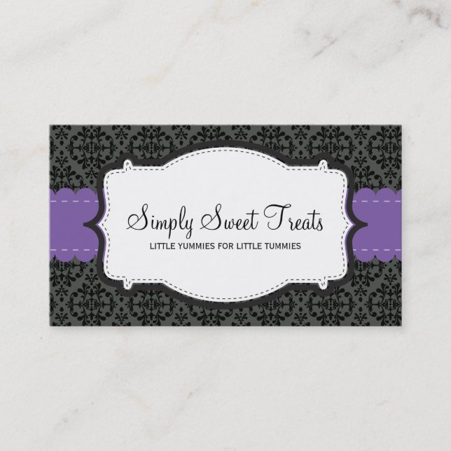 090 Christa :: BUSINESS CARD :: funky damask 10L (Front)