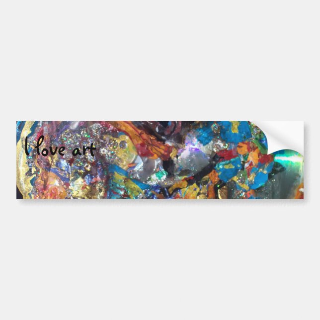091708#2 216, I love art Bumper Sticker (Front)