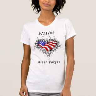 09/11/01 Never Forget Patriotic T-Shirt