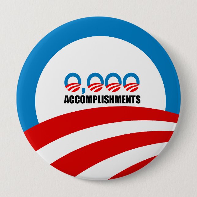 0,000 ACCOMPLISHMENTS 10 CM ROUND BADGE (Front)