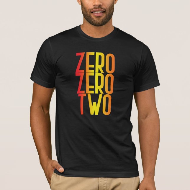 0 0 2 Funny Pickleball  score, gradient T-Shirt (Front)