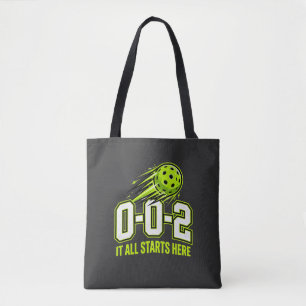 0-0-2 Pickleball Tote Bag - Funny Score Gift