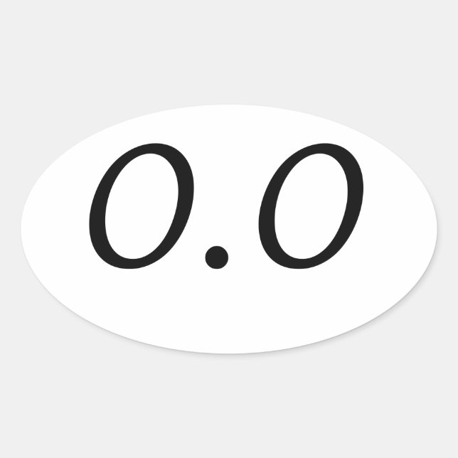 0.0 OVAL STICKER (Front)