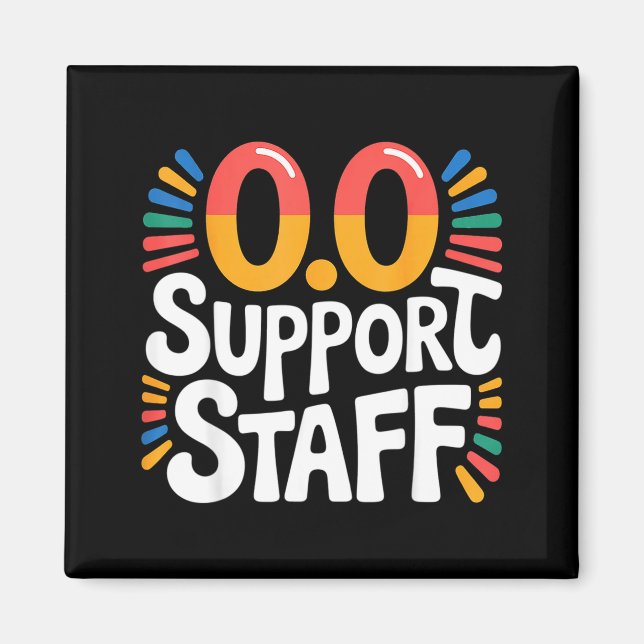 0.0 Suprt Staff Marathon Cheer Squad -  Magnet (Front)