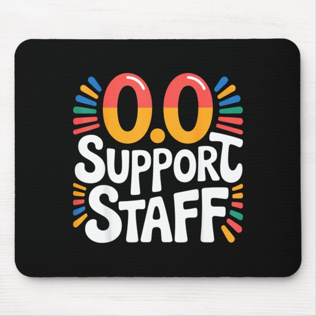 0.0 Suprt Staff Marathon Cheer Squad -  Mouse Mat (Front)