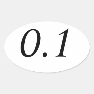 0.1 Oval Sticker