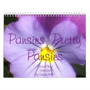 0 2014 Pansies, Pretty Pansies Calendar