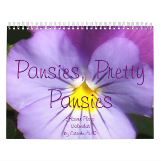 0 2014 Pansies, Pretty Pansies Calendar