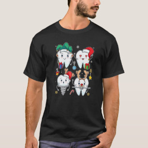 0 31r2 Dental Squad Christmas Pajama Merry Xmas De T-Shirt