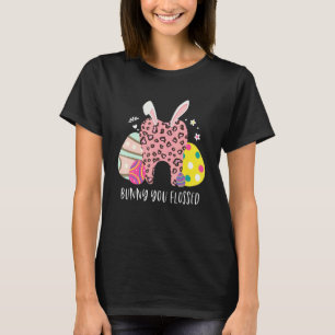 0 Bunny You Flossed Tooth Easter Day Leopard Print T-Shirt