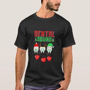 0 Christmas Dental Squad Funny Teeth With Mask Den T-Shirt