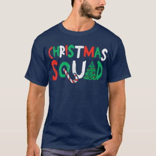 0 Christmas Squad Family Group Matching Shirts Fun