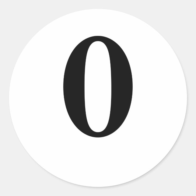 0 CLASSIC ROUND STICKER (Front)