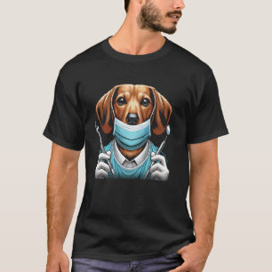 0 Dachshund Dentistry Dental Teeth Doctor T-Shirt