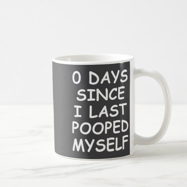 0 Days Since I Last Oped Myself, Funny, Jokes, Sar Coffee Mug (Right)