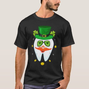 0 Dental Leprechaun Tooth Shamrock St Patricks Day T-Shirt
