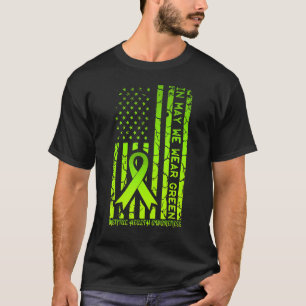 0 In May We Wear Green Mental Health Awareness Ame T-Shirt