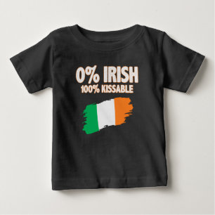 0% Irish 100% Kissable Baby T-Shirt