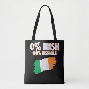 0% Irish 100% Kissable Tote Bag