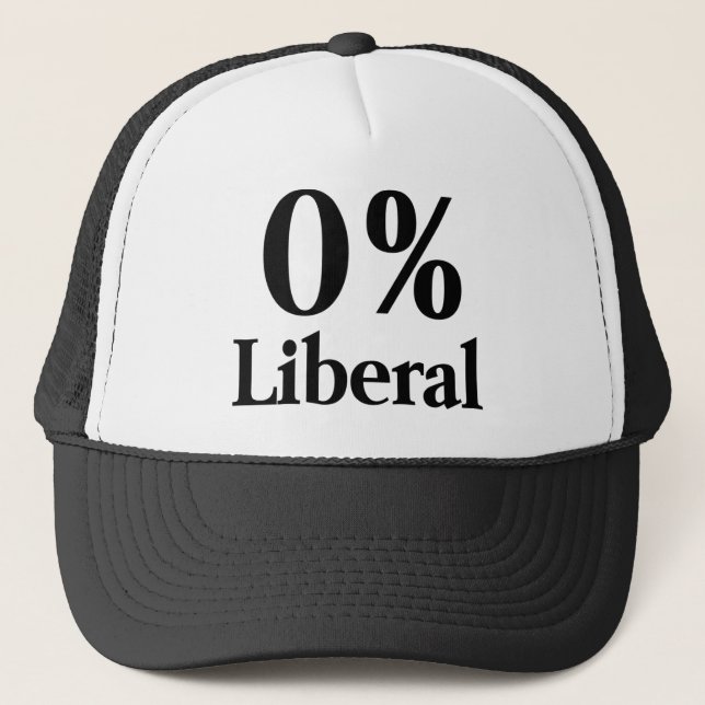 0% Liberal Trucker Hat (Front)