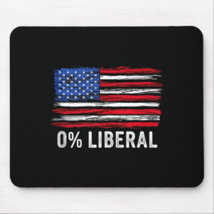 0% Liberal Zero Percent Anti Liberal Republican Ta Mouse Mat