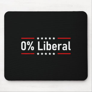 0% Liberal - Zero Percent Statement Mouse Mat