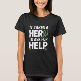 0 Mental Health Awareness Green Ribbon Warrior Sup T-Shirt