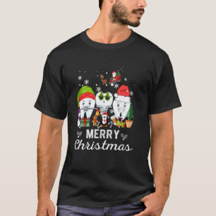 0 Merry Christmas Dentist Teeth Santa Dental Elf S T-Shirt