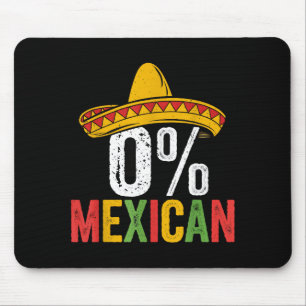 0% mexican cinco de mayo funny sombrero fiesta 5 d mouse mat