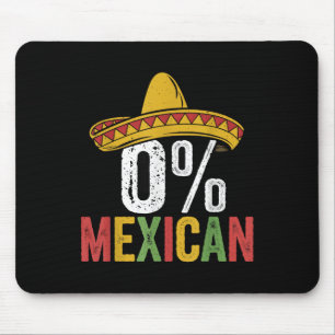 0% Mexican Cinco De Mayo Funny Sombrero Fiesta 5 D Mouse Mat