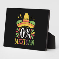 0% Mexican Zero Percent Funny Cinco De Mayo